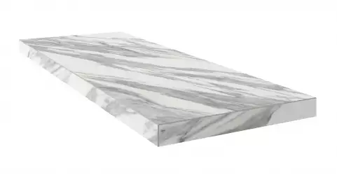 620070001951 Уффици Уайт Ступень 90 Угловая Левая 33x90